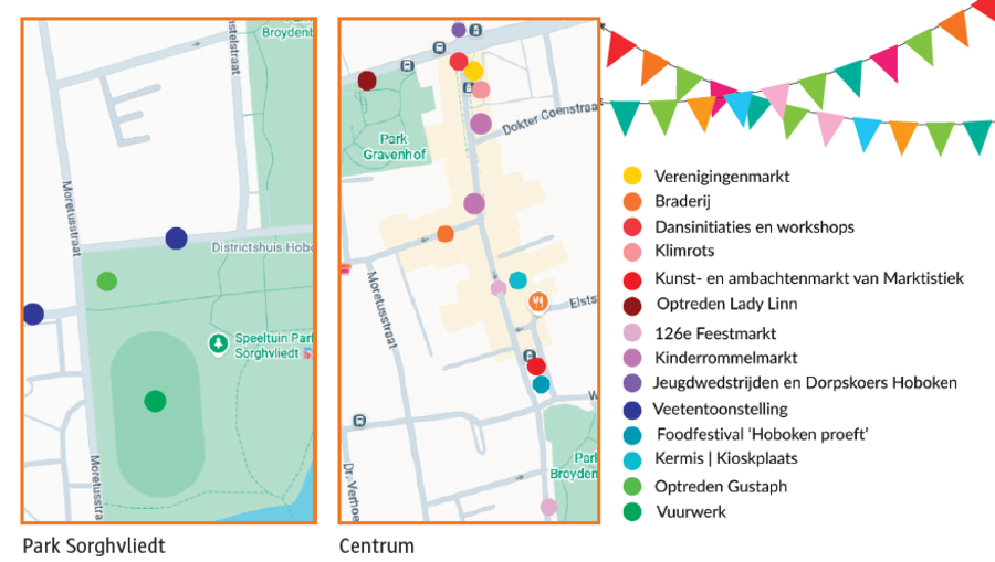 Wat is waar tijdens het Jaarmarktweekend? 2 plannetjes Wat is waar tijdens het Jaarmarktweekend? 2 plannetjes